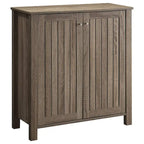 Narrow Shoe Cabinet, Industrial Shoe Storage Cabinet with 2 Flip Drawers, Adjustable Shelves, and Top Drawer