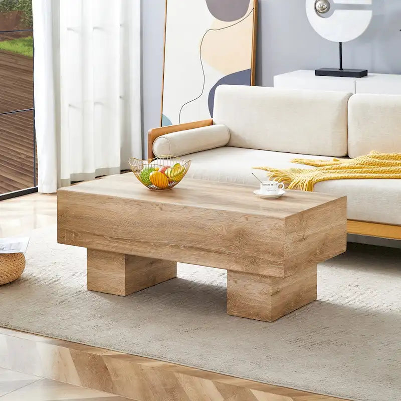 Modern Simple Texture Sticker MDF Coffee Table