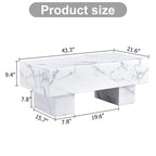 Modern Simple Texture Sticker MDF Coffee Table