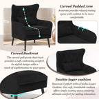 2-Piece Modern Velvet Living Room Couch Set Upholstered