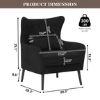 2-Piece Modern Velvet Living Room Couch Set Upholstered