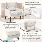 2-Piece Modern Velvet Living Room Couch Set Upholstered