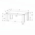 Dining Table, 60 Rectangular,White