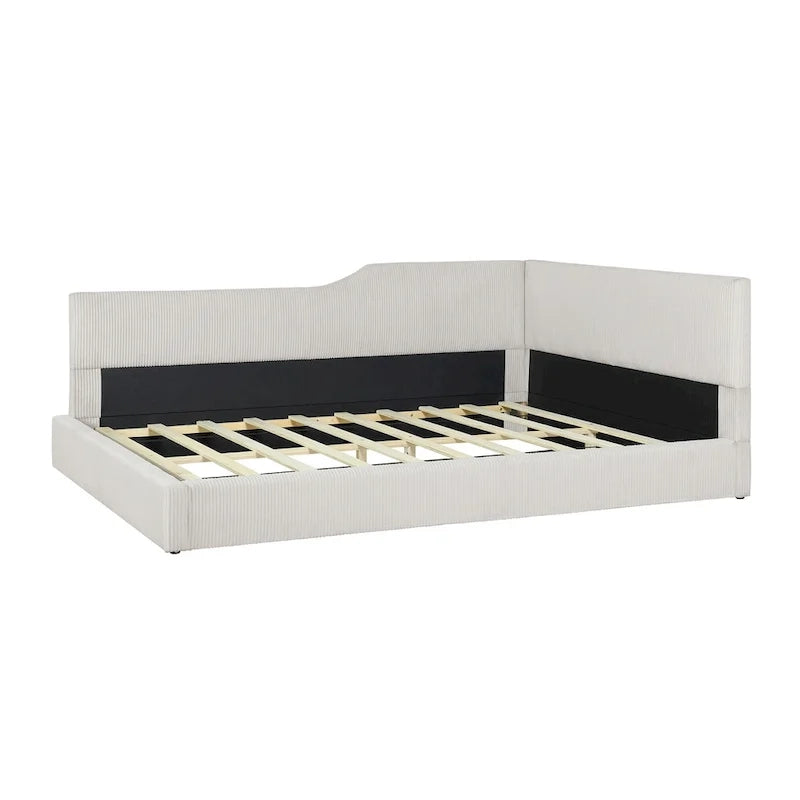 Full L-Shaped Daybed with Solid Frame