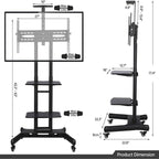 Mobile TV Stand with Wheels