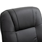 PU Leather Manual Recliner Chair Modern Lounge Chair Adjustable Swivel Armchair Chair with Wood Base and Footrest