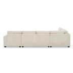 U Shaped Sectional Sofa, Chenille Corner Couch Set with Cup Holders