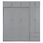 Versatile Queen Size Murphy Bed with Integrated Storage and Foldable Design for Space Optimization