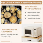 Gymax Small Kitchen Island on Wheels Mobile Trolley Cart Barn Door