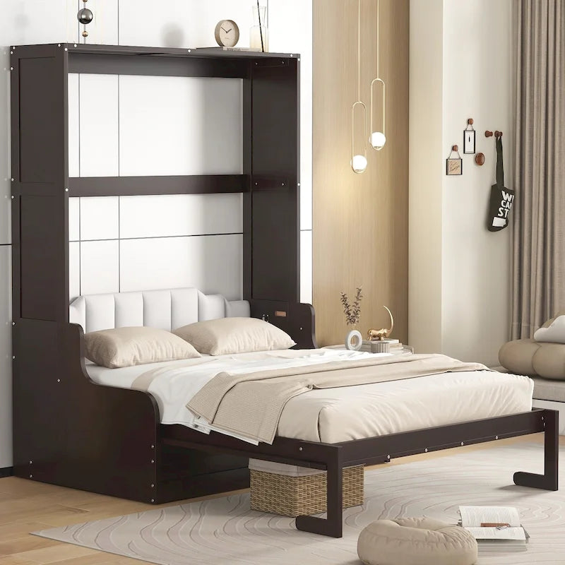 Modern Queen Size Multi-function Murphy Bed with Cushion