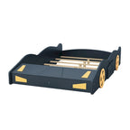 Full Pine Race Car Bed with Wheels & Storage