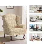 Mid-Century Modern Upholstered Wingback Accent Chair