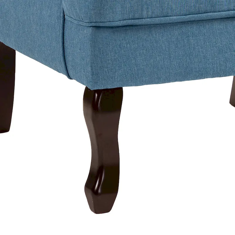 Mid-Century Modern Upholstered Wingback Accent Chair