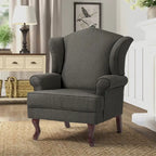 Mid-Century Modern Upholstered Wingback Accent Chair