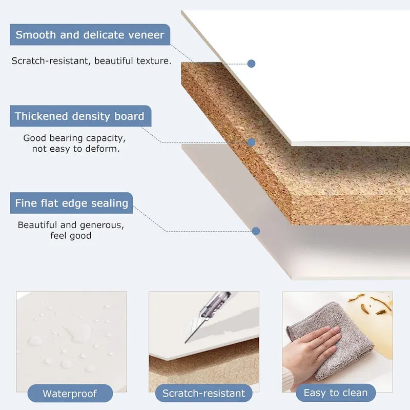 VECELO 70.9 Inches Tall Bathroom Narrow Linen Cabinet, 8 Tiers Solid Wood Freestanding Storage Cabinet