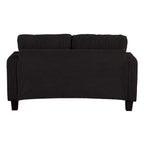 61 Contemporary Corduroy Loveseat Sofa with 2 Pillows and Cup Holder