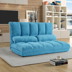 Chaise Lounge Sofa Floor Couch with Two Pillows