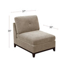 Camel Chenille Sectional Modular