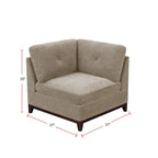 Camel Chenille Sectional Modular