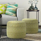 WYNDENHALL Brodie Round Braided Pouf