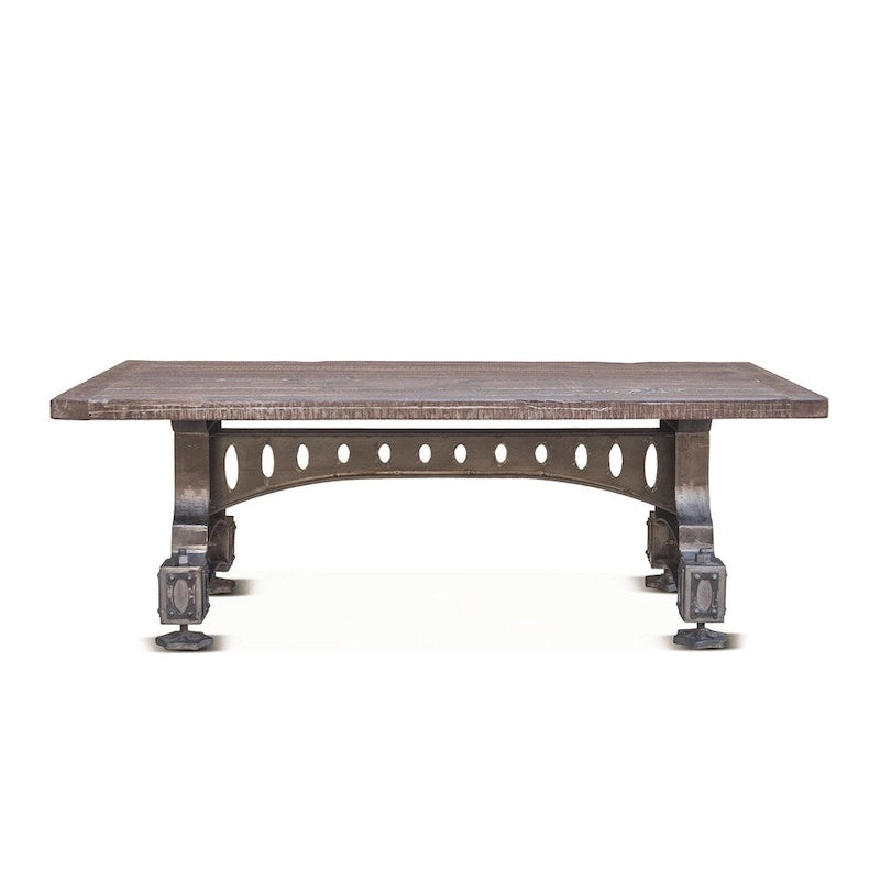 Sterling Cast Iron Table with Reclaimed Teak Top