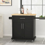 Batavia Indoor Kitchen Cart with Wheels by