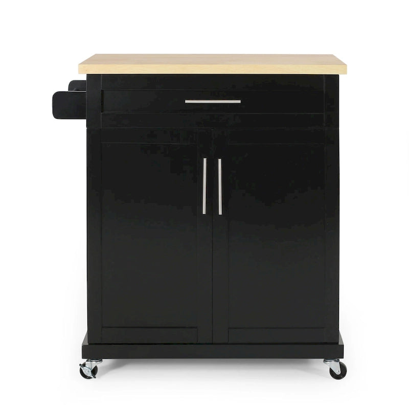 Batavia Indoor Kitchen Cart with Wheels by