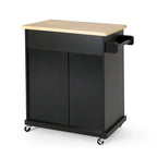 Batavia Indoor Kitchen Cart with Wheels by