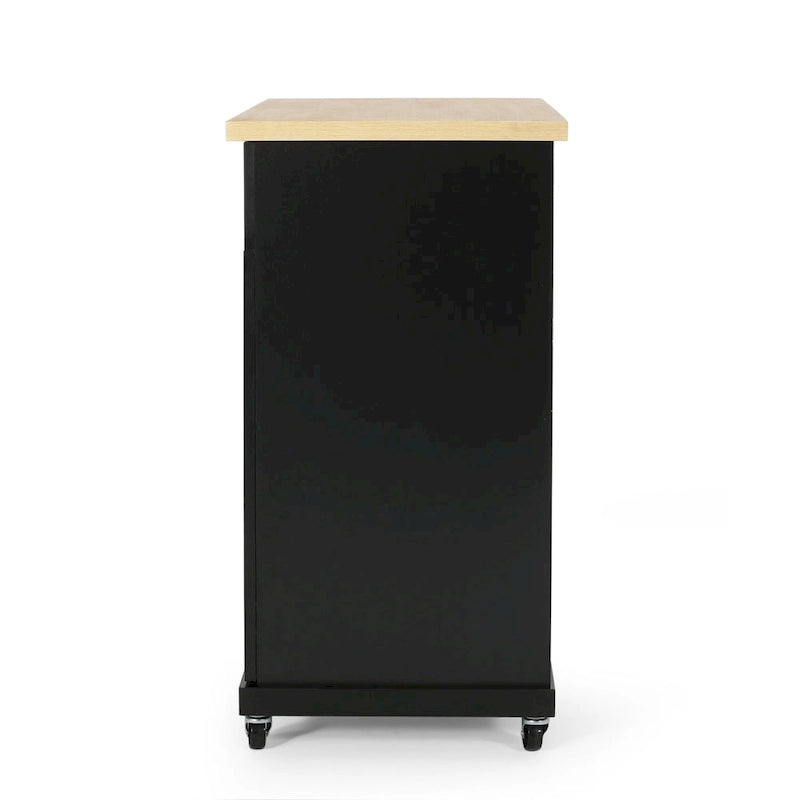 Batavia Indoor Kitchen Cart with Wheels by