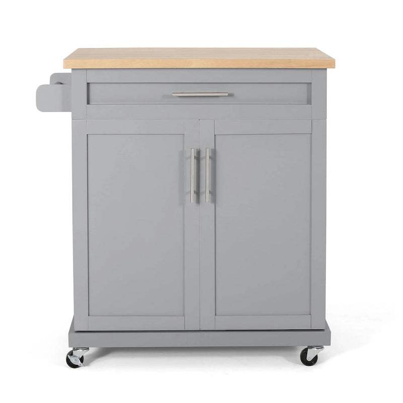 Batavia Indoor Kitchen Cart with Wheels by