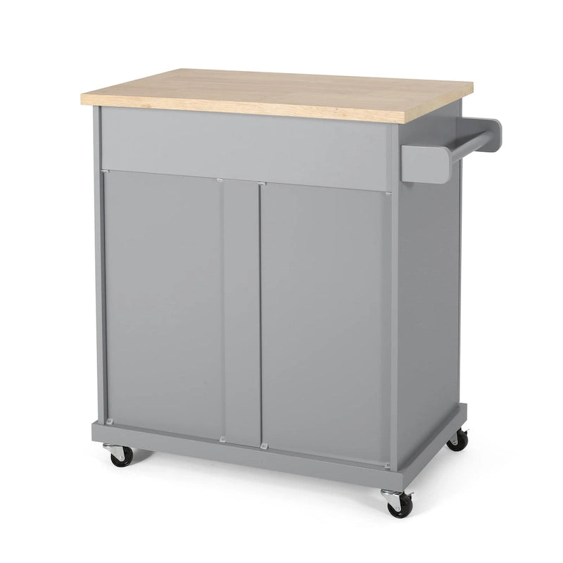 Batavia Indoor Kitchen Cart with Wheels by