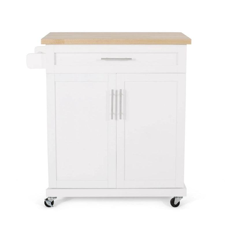 Batavia Indoor Kitchen Cart with Wheels by