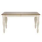 The Gray Barn Cumberland Creek Nutmeg & White Rectangular Leg Table