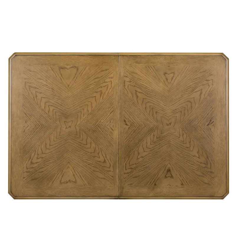 The Gray Barn Cumberland Creek Nutmeg & White Rectangular Leg Table