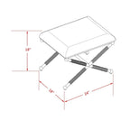 Ella Boho Campaign Accent Stool