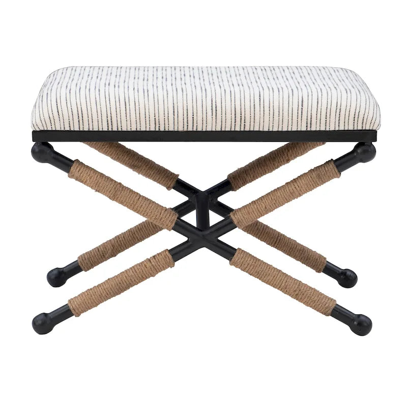 Ella Boho Campaign Accent Stool