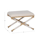 Ella Boho Campaign Accent Stool