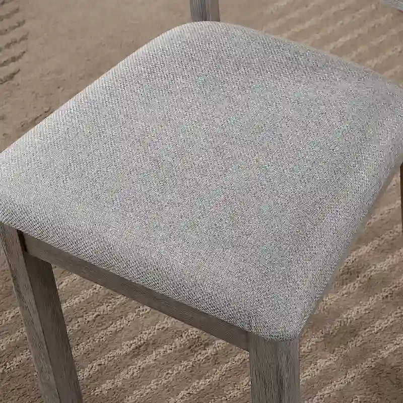 Bura Farmhouse Gray 2-piece Dining Chairs by