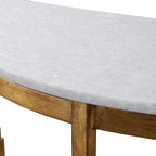 Uttermost Imelda Gold Demilune Console Table