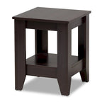 Cornesti Dark Brown Wood End Table