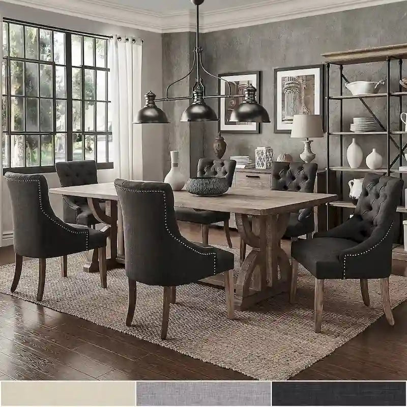 Paloma Farmhouse Reclaimed Wood 7-Piece Dining Set by 