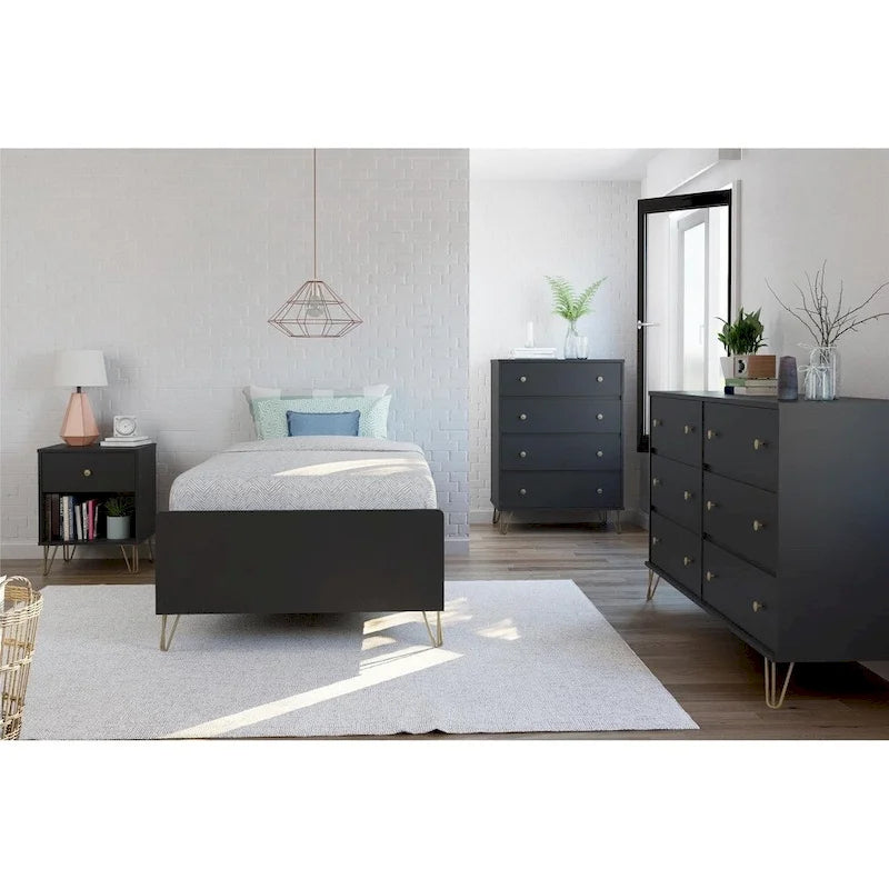 Owen Black Nightstand