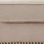 Riti Contemporary Beige Fabric Upholstered Sectional by