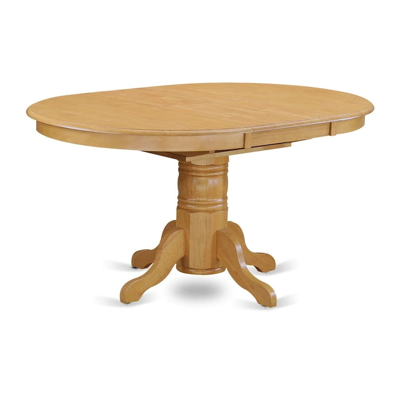 5 Piece Dining Room Table Set- an Oval Kitchen Table and 4 Dining Chairs, 42x60 Inch, Oak