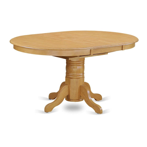 5 Piece Dining Room Table Set- an Oval Kitchen Table and 4 Dining Chairs, 42x60 Inch, Oak
