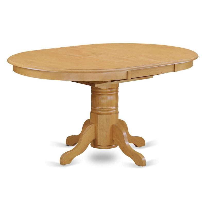 5 Piece Dining Room Table Set- an Oval Kitchen Table and 4 Dining Chairs, 42x60 Inch, Oak