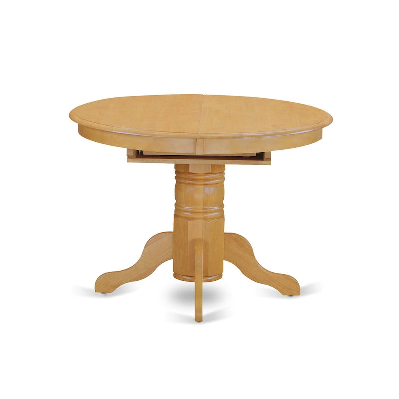 5 Piece Dining Room Table Set- an Oval Kitchen Table and 4 Dining Chairs, 42x60 Inch, Oak