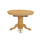 5 Piece Dining Room Table Set- an Oval Kitchen Table and 4 Dining Chairs, 42x60 Inch, Oak