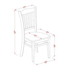 5 Piece Dining Room Table Set- an Oval Kitchen Table and 4 Dining Chairs, 42x60 Inch, Oak