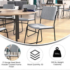 500 lb. Capacity High Density Stacking Chair with Sled Base
